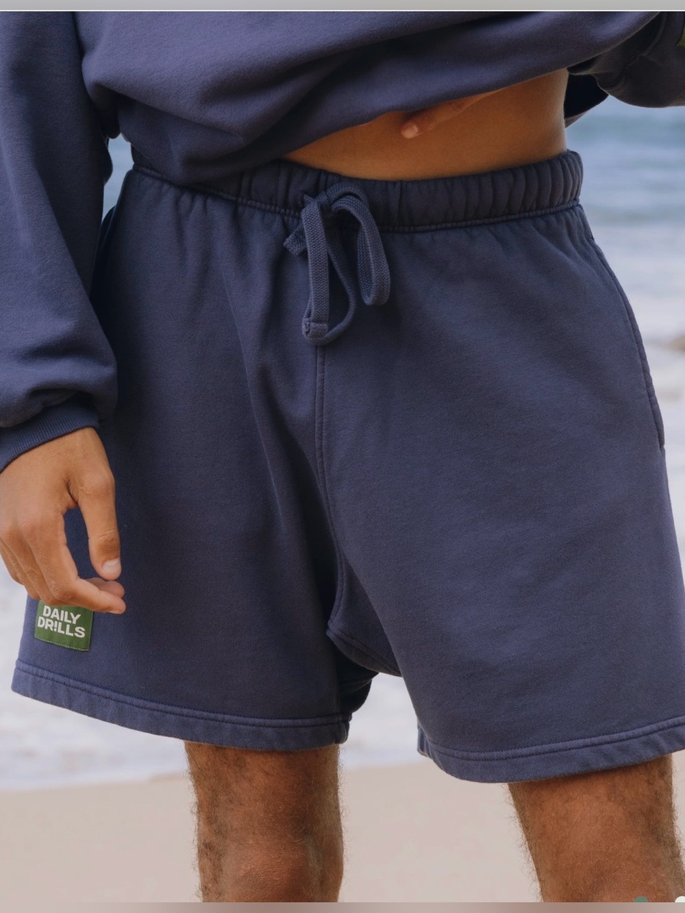 NWT Daily Drills Navy Cotton Blend Lounge Shorts size 1